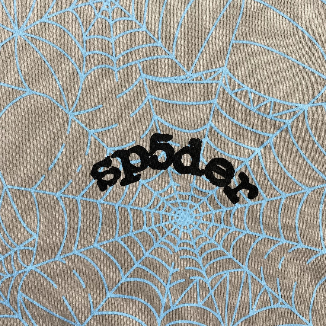 SP5DER AOP WEB HOODIE HEATHER GREY